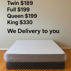 Queen Mattress Come With Free Box Spring - Same Day Delivery 