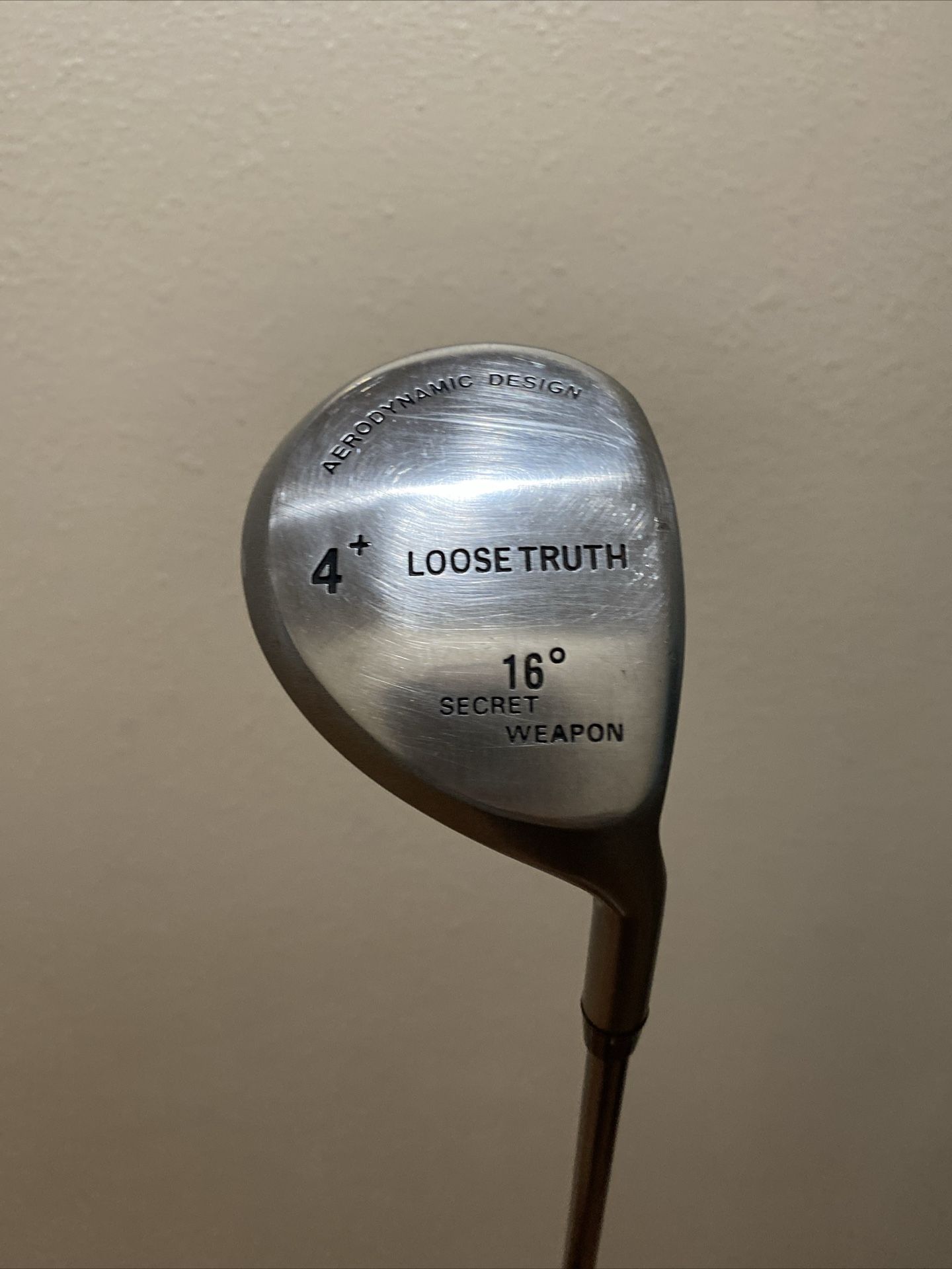 Loose Truth (SECRET WEAPON) 16 Degree # 4+ trouble fairway wood Golf Club RH