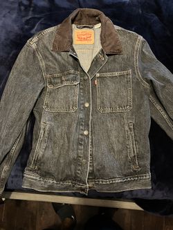 Levis Men Jean Leather Jacket