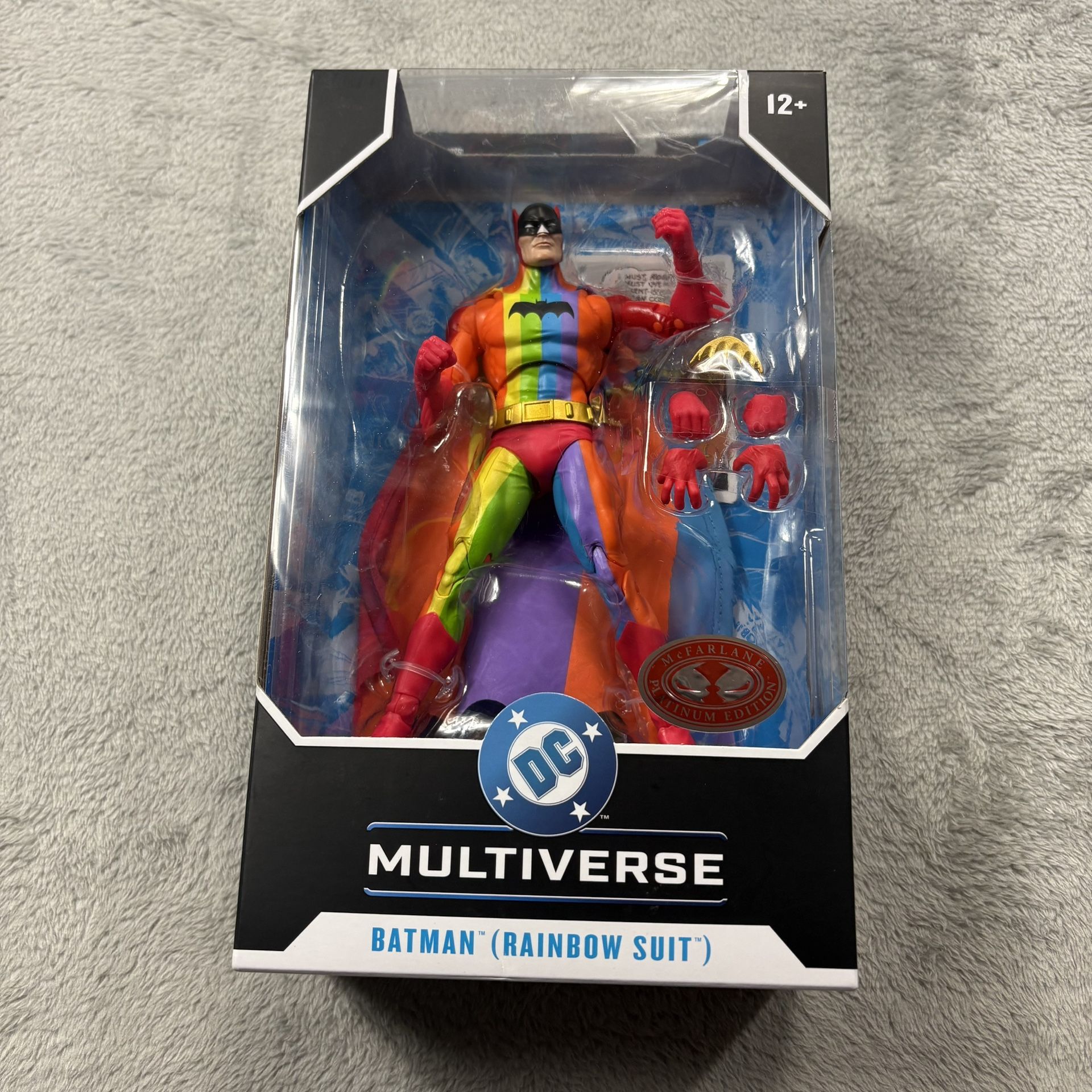 McFarlane DC Multiverse Batman (Rainbow Suit) Red Platinum 7” Action Figure