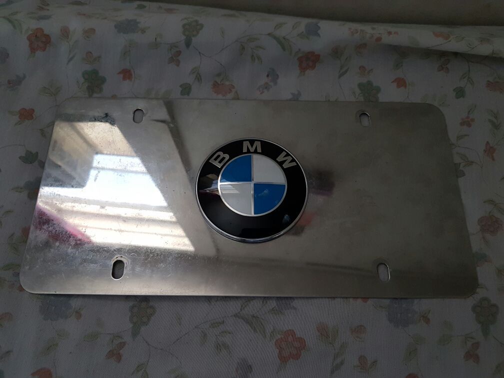 Original BMW License Plate Frame 3D emblem
