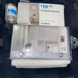 Shower Curtain Set NEVER OPENED