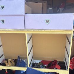 Girls Heart Shaped Drawer Dresser 
