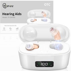 Hearing Aids for Seniors, Hearing Aid Amplifiers Devices Rechargeable with Noise Cancelling, Superior Sound Quality for Adults Women Men Hearing Loss,