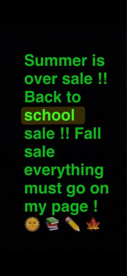Need everything gone asap