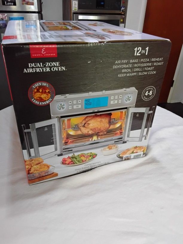 Emeril Lagasse Dual Zone Airfryer Oven 12 In 1