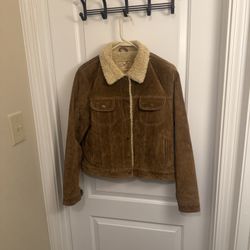 SCULLY LEATHER SUEDE SHERPA JACKET 