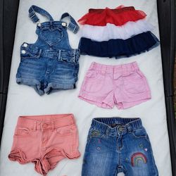 Girl's Shorts Lot Size 4T- All For $10