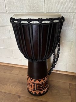 Meinl Percussion Rope Tuned Headliner 20” Wood Djembe - Congo Series
