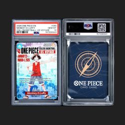 One Piece Bandai Namco OP Monkey D Luffy College Basketball US Voyage Promo Card P-055 PSA 10 Slab card FS/FT