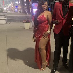 Red Prom Dress Or Formal Dress 