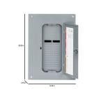 Square D QO 125 Amp 24-Space 24-Circuit Indoor Main Lug Plug-On Neutral Load Center with Cover, Ground Bar 84790