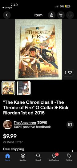The Throne Of Fire Book
