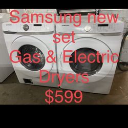 Samsung New Dent And Scratch Washer And  Dryer  Sets 