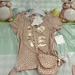 Girls top with snapped purse size 6