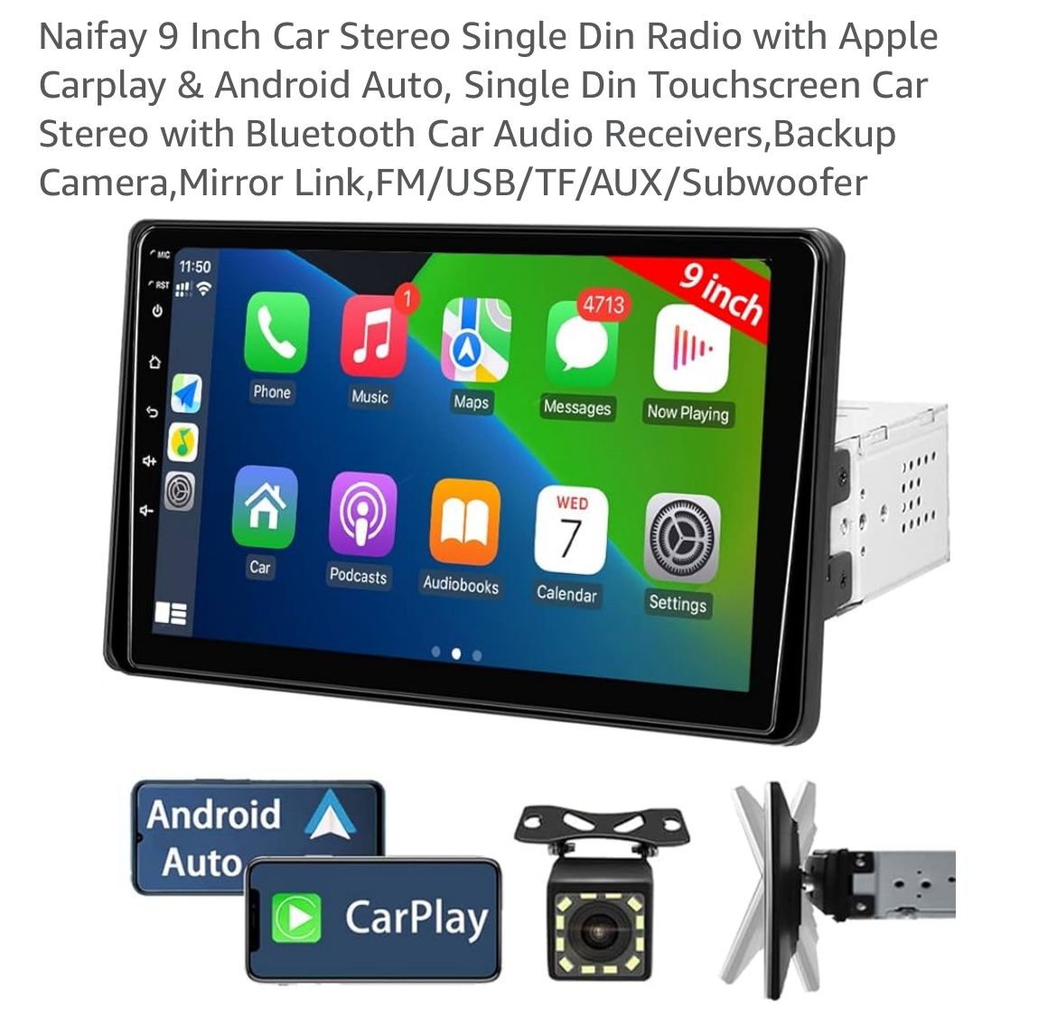 7 Inch Touch Screen Car Stereo