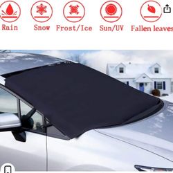 Windshield Snow Covers Oxford Cloth Windshield Sun Snow Cover Fits Most Cars,CRVs and SUVs-M Fabric: 600D Oxford cloth + PVC coating, waterproof suns