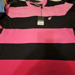 The Hundreds Block SS Black And Fuchsia Tshirt 