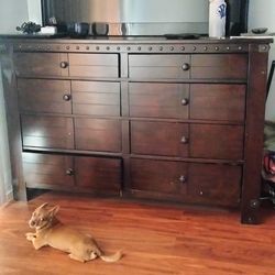 Brown dresser