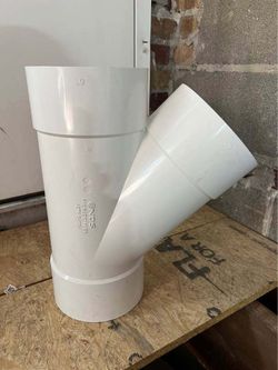 NDS 6P08 PVC S&D 45° Wye, 6-Inch, for Hub X Hub X Hub Solvent-Weld Connections,