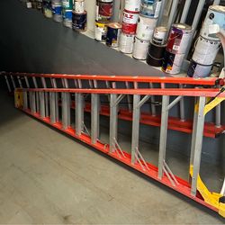Werner Fiberglass Extension Ladders - 28ft & 20ft