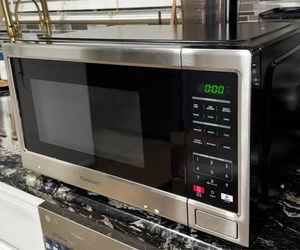 Cuisinart 1.1 cu ft Microwave Oven: Countertop, 1000W, 11 Power Levels, Digital Display, Child Lock,