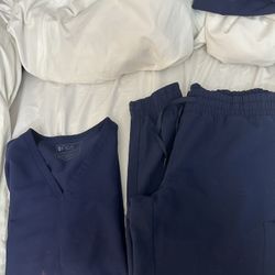 Large Set Of Navy Scrubs Figs Top And Jaanuu Bottom