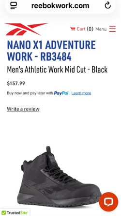 NEW!!! Reebok Men's Nano X1 Adventure Composite Toe Mid Work Shoes Sz 10.5 - $80 OBO