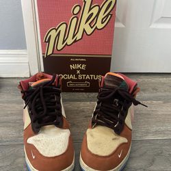 Nike Social Status X Dunk Mid Chocolate Milk