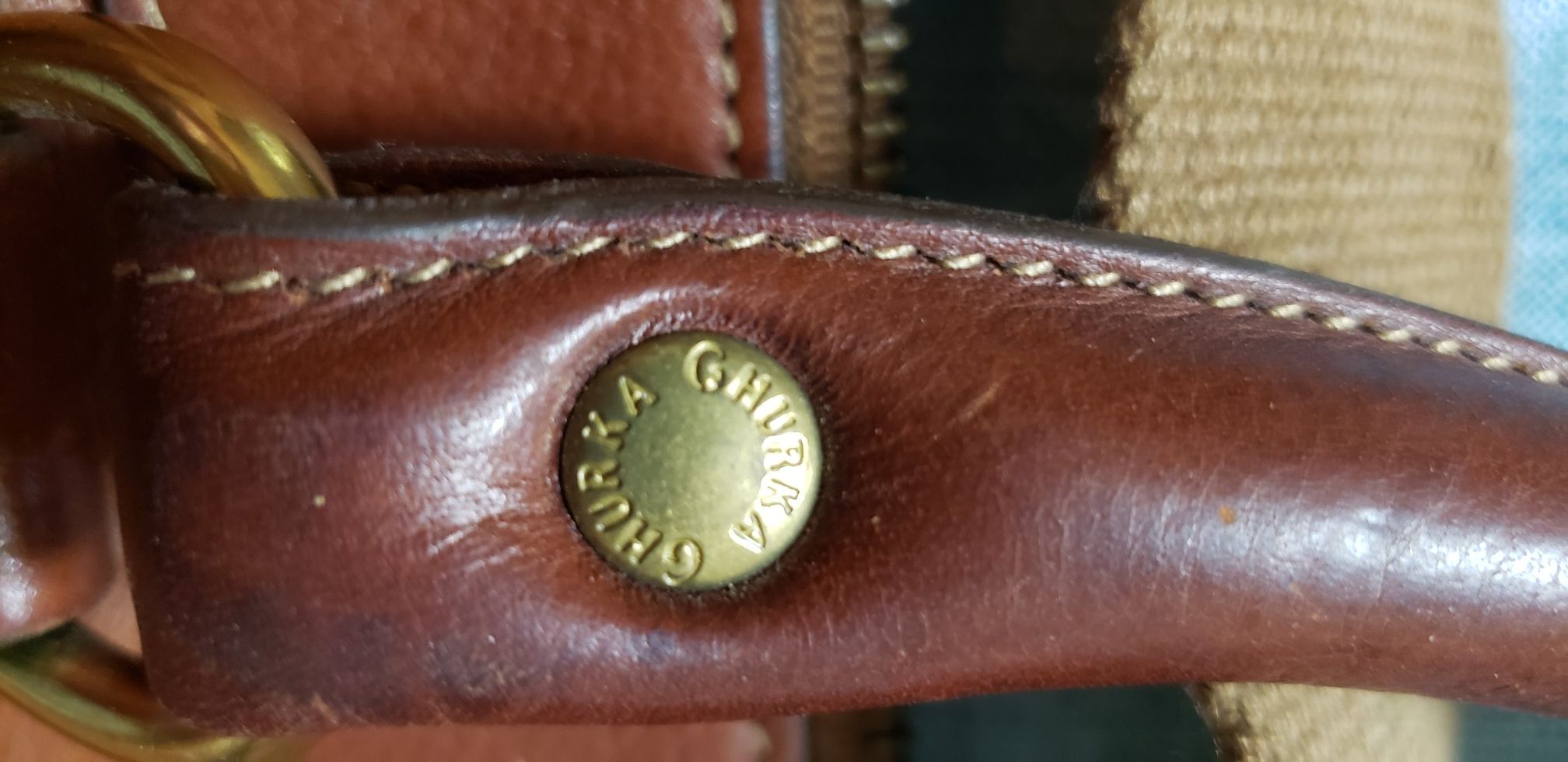 GHURKA leather bag