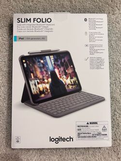 Logitech Slim Folio Wireless Keyboard Case for iPad 10th Generation, A16 - BRAND NEW STILL IN BOX
