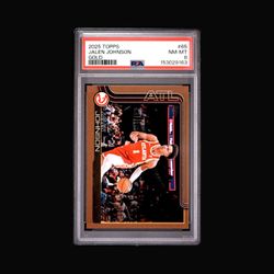 2025 Topps Basketball - Jalen Johnson Gold Parallel /2025 PSA 8