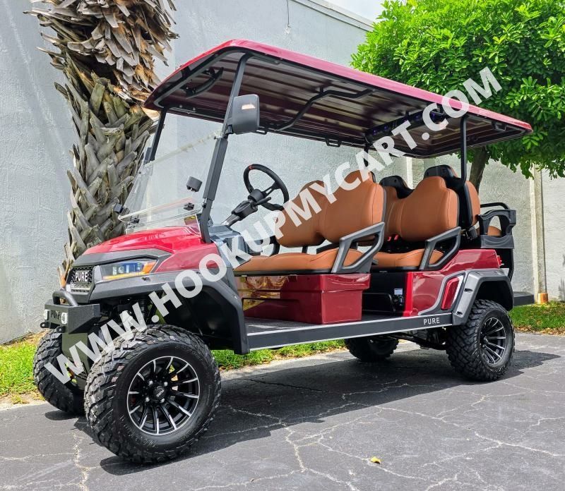 2025 Pure EV P60L Golf Cart-Lifted 6 Passenger * Lithium