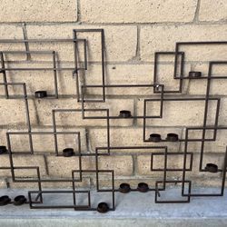 Wall Fixture With Tea Light Candle Holders