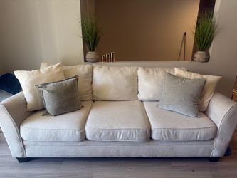 FREE White 3 piece couch for free PICK UP ONLY