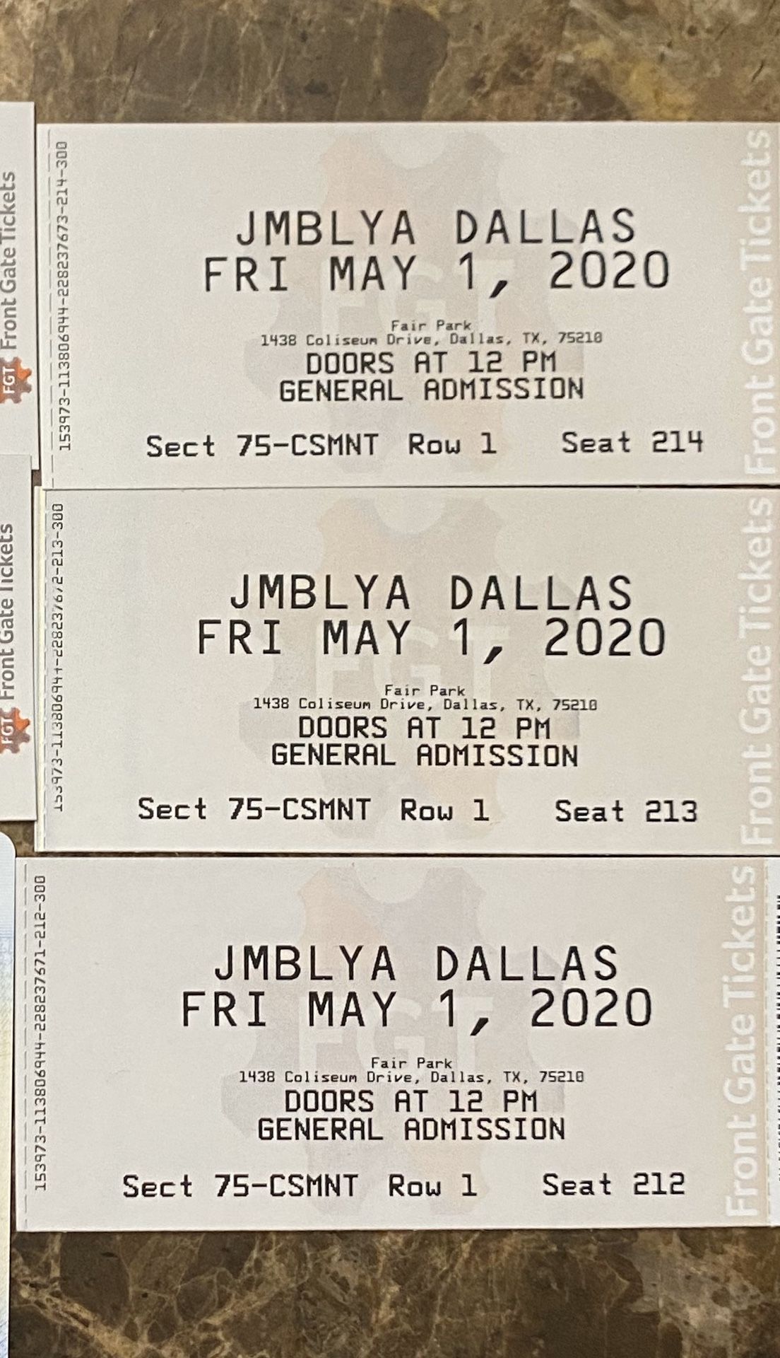 JMBLYA DALLAS TICKETS $75 EACH!!!!!!