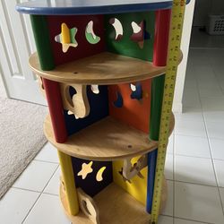 Wooden shelf -carousel for children