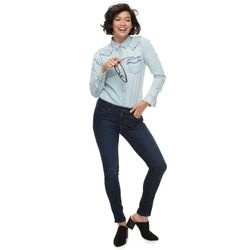 Levi's Skinny Mid Rise Dark Wash Blue Jeans 26×30
