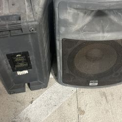 pr15 speakers 250 for the pair 