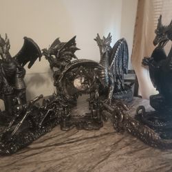Gothic Style Dragons 6 Figurines
