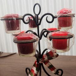 Porta Velas  Con Velas Incluidas 