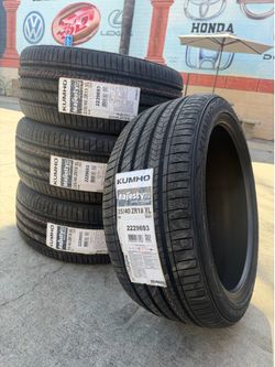 235/40/18 KUMHO 4 NEW TIRES INSTALLED ✅ INSTALADAS ✅ 🔥 WE DO ALIGMENT
