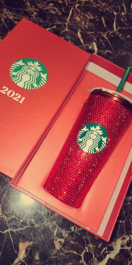 2021 Red rhinestone Starbucks Cup