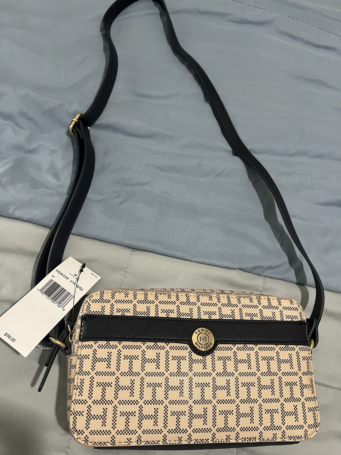TOMMY HILFIGER WOMEN'S STYLISH BAG - BEIGE