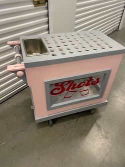 Mobile Shots Cart with Shot Glass Holders