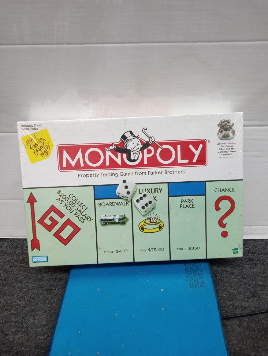 Monopoly Board Game NEW SEALED 65th Anniversary Edition 1999 Parker Brothers