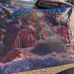 Fondo De Fotografía De Nacimiento De Jesús De 8x6 Pies De Grande