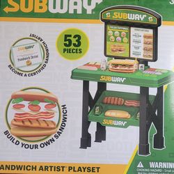 SUBWAY Sandwich Artist Playset - 53 Pieces - Brand New  