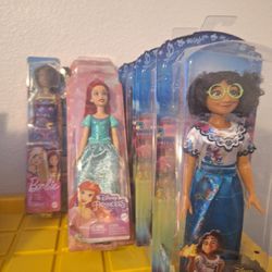 Disney And Barbie Dolls $5 Each