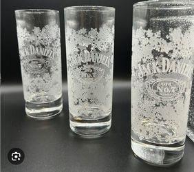 Vintage Jack Daniel's Old No. 7 highball 6.25" glass(4)